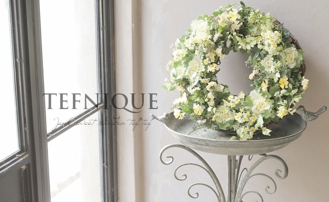 寄せ植え】-TEFNIQUE-寄せ植えリース 2024 * no.23 * レモンのシフォン