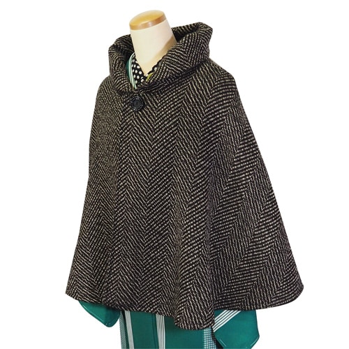 遊シリーズ_ケープコート（黒・白・茶・ツイード） | アウター,ケープ