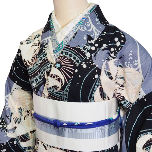 清涼浴衣_帆船 | 着物,浴衣,女性浴衣 | 「蝶々堂」呉服の丸藤