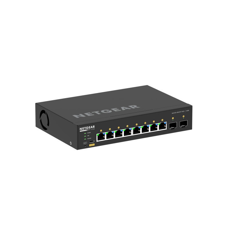 NETGEAR (�ͥåȥ���) �����å��󥰥ϥ� PoE+�б� (220W) �����ӥå� 8�ݡ��� 10G SFP+ 2�����å� �ե�ޥ͡��������å� GSM4210PX-100JPS