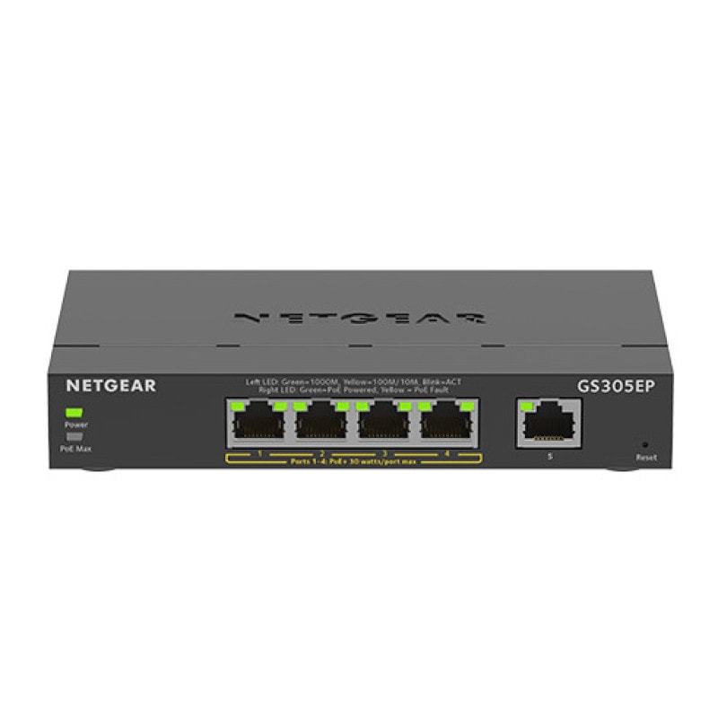 NETGEAR (�ͥåȥ���) �����å��󥰥ϥ� POE+�б� �����ӥå�5�ݡ��� ����ޥ͡����ץ饹�����å� GS305EP