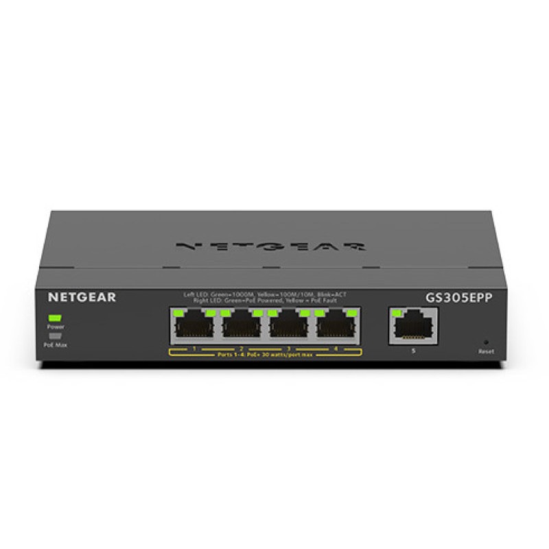 NETGEAR (�ͥåȥ���) �����å��󥰥ϥ� SOHO / �������� POE+�б� �����ӥå�5�ݡ��� ����ޥ͡����ץ饹�����å� GS305EPP