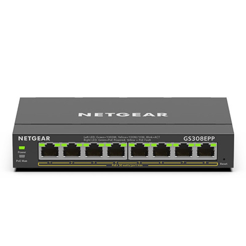 NETGEAR (�ͥåȥ���) �����å��󥰥ϥ� SOHO / ��������POE+�б� �����ӥå�8�ݡ��� ����ޥ͡����ץ饹�����å� GS308EPP