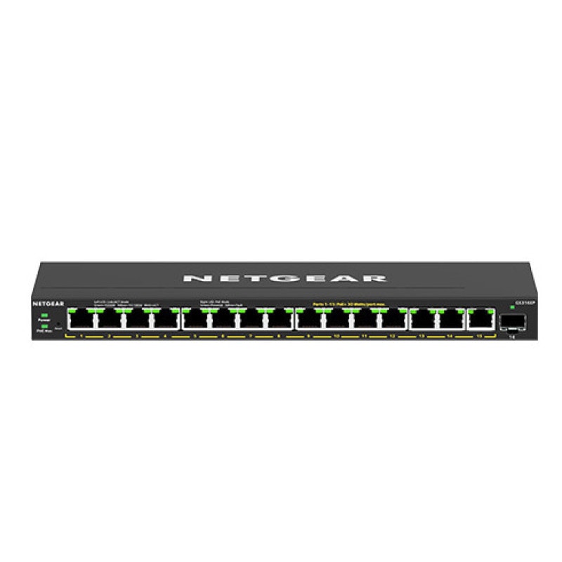 NETGEAR (�ͥåȥ���) �����å��󥰥ϥ� SOHO / ��������POE+�б� (180W) �����ӥå�15�ݡ���SFP �������å� ����ޥ͡����ץ饹�����å� GS316EP
