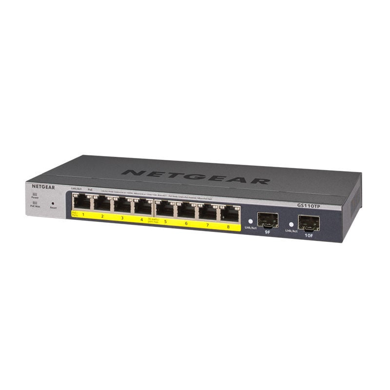 NETGEAR (�ͥåȥ���) �����å��󥰥ϥ� PoE+�б� (55W) �����ӥå� 8�ݡ��� ���ޡ��ȥ����å� GS110TP-300AJS
