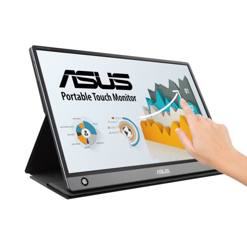 ASUS () ZenScreen MB16AMT-JåUSBݡ֥վǥץ쥤 15.6 IPS եHD 10å Хåƥ꡼¢ ϥ֥åɥʥ륽塼 USB Type-C micro-HDMI ֥롼饤ȥե륿 եåե꡼
