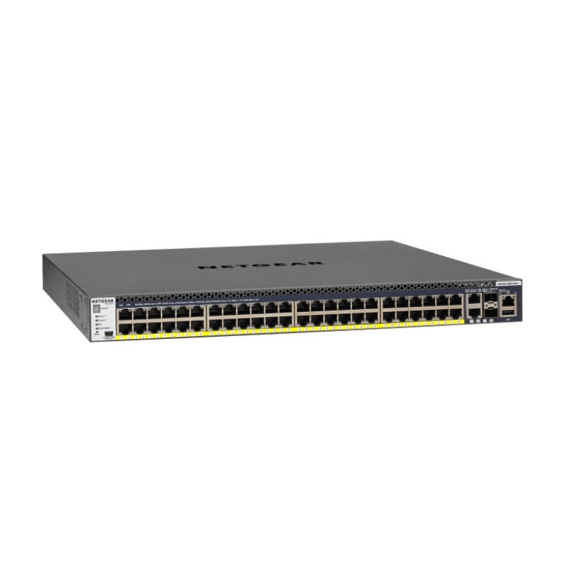 NETGEAR (�ͥåȥ���) �����å��󥰥ϥ� PoE+�б� (591W) �����ӥå�48�ݡ���, 10G RJ-45��2, 10G SFP+�����åȡ�2 �����å��֥�L3�ե�ޥ͡��������å�