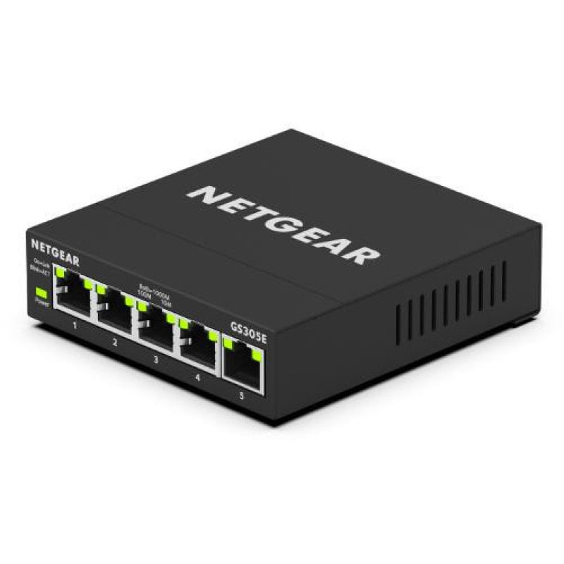 NETGEAR (�ͥåȥ���) �����å��󥰥ϥ� ��巿����ѥ��� ����ޥ͡����ץ饹 GS305E �����ӥå�5�ݡ��� VLAN QoS �Ų��ե���쥹 ������ GS305E-100JPS