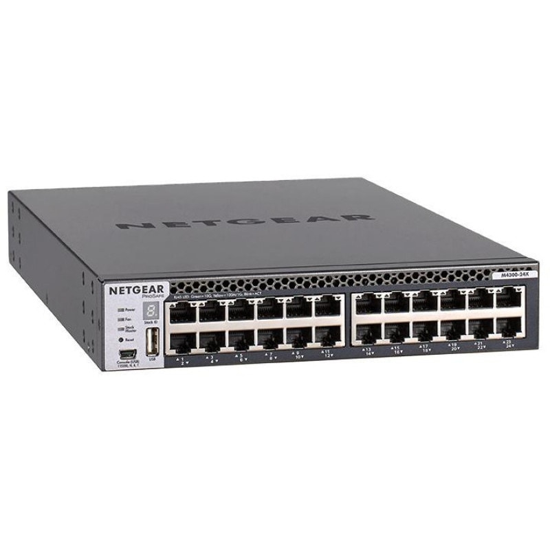NETGEAR (�ͥåȥ���) M4300-24X 10G RJ-45��24 �����å��֥� L3 �ե�ޥ͡��������å� XSM4324CS-100AJS