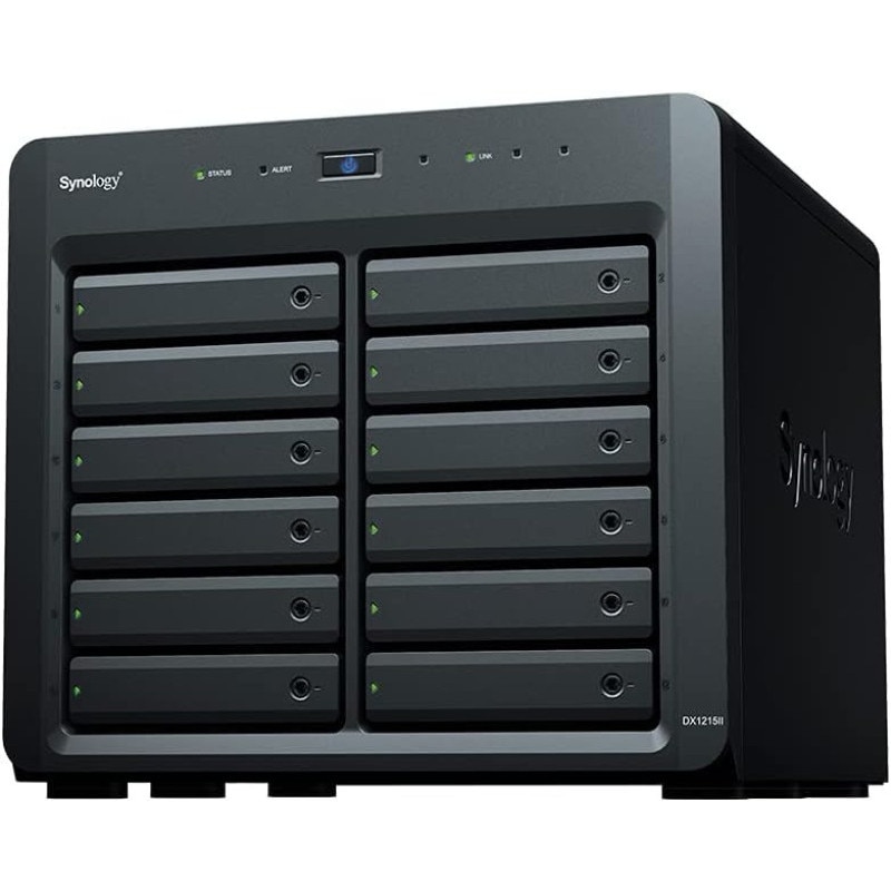 Synology (���Υ�����) Expansion Unit DX1215II 12�٥� 3.5����� / 2.5����� SATA ��ĥ��˥å� ����ȯ�����ʤΤ��ᤴ��ʸ��3-4���֤��ܰ¤˽в� ����󥻥��Բ�