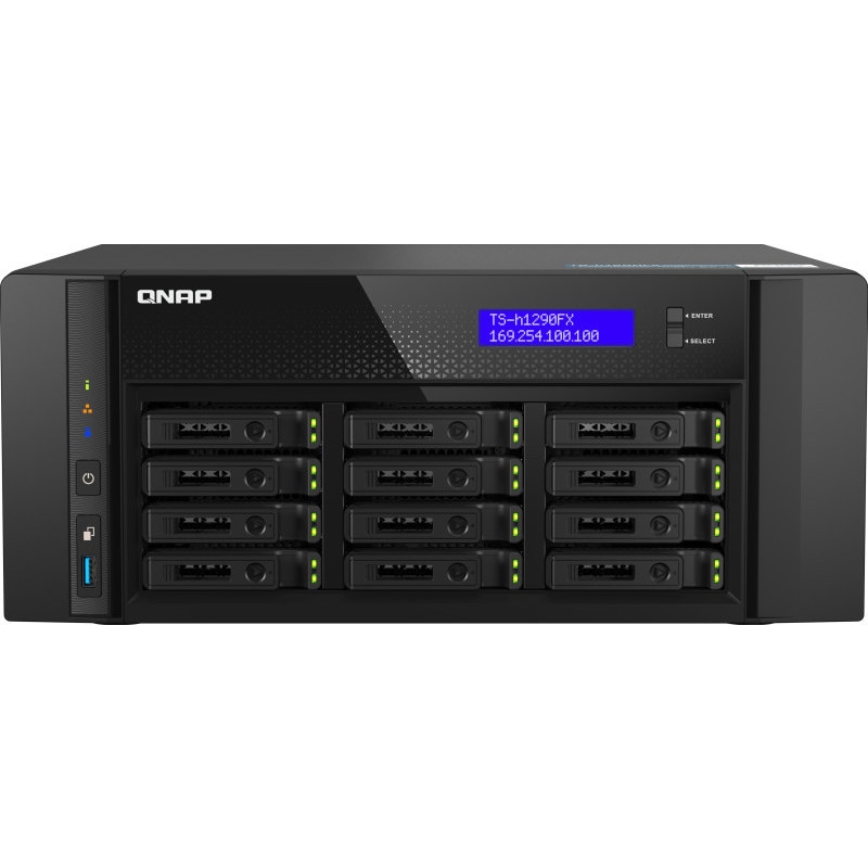 QNAP TS-h1290FX-7302P-256G ѥե12٥ U.2 NVMe / SATA եå奿NAS ΤΤ) ȯʤΤᤴʸ3-4֤ܰ¤˽в
