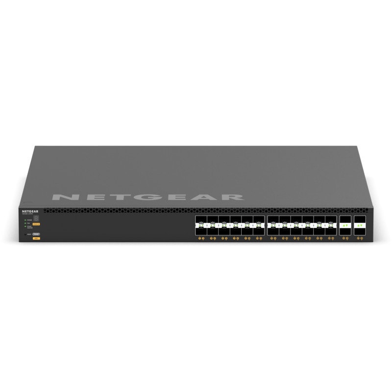 NETGEAR ProAV�б� M4350���꡼�� M4350-24F4V 10G SFP+x24, 25G SFP28x4 �ե�ޥ͡��������å�