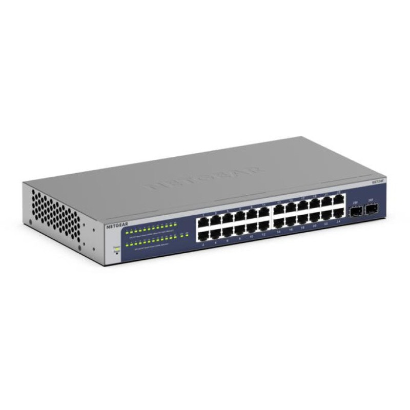 NETGEAR (�ͥåȥ���) GS724T ����24�ݡ��� ���ޡ��ȥ����å� GS724T-600JPS