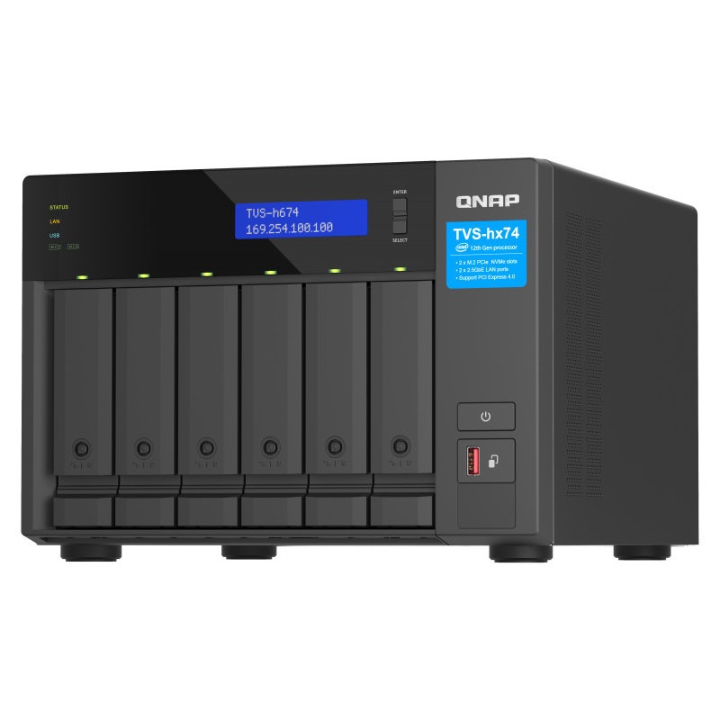 QNAP (���塼�ʥå�) TVS-h674-i3-16G WD40EFPXx6 �ȹ���NAS ��RAID6����