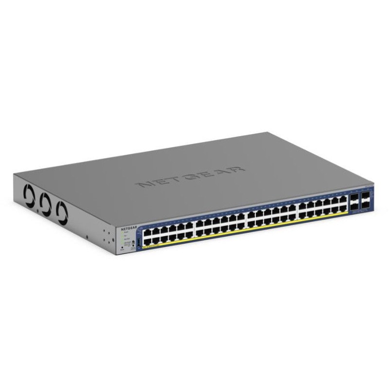 NETGEAR (�ͥåȥ���) GS752TXP ����x48,SFP+x4 PoE+�б����ޡ��ȥ����å� GS752TXP-300JPS