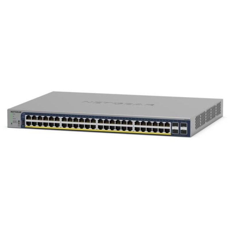NETGEAR POE+(380W)���ގ���48�Ύߎ���L2+ ���ώ��Ď������� GS752TP-300JPS
