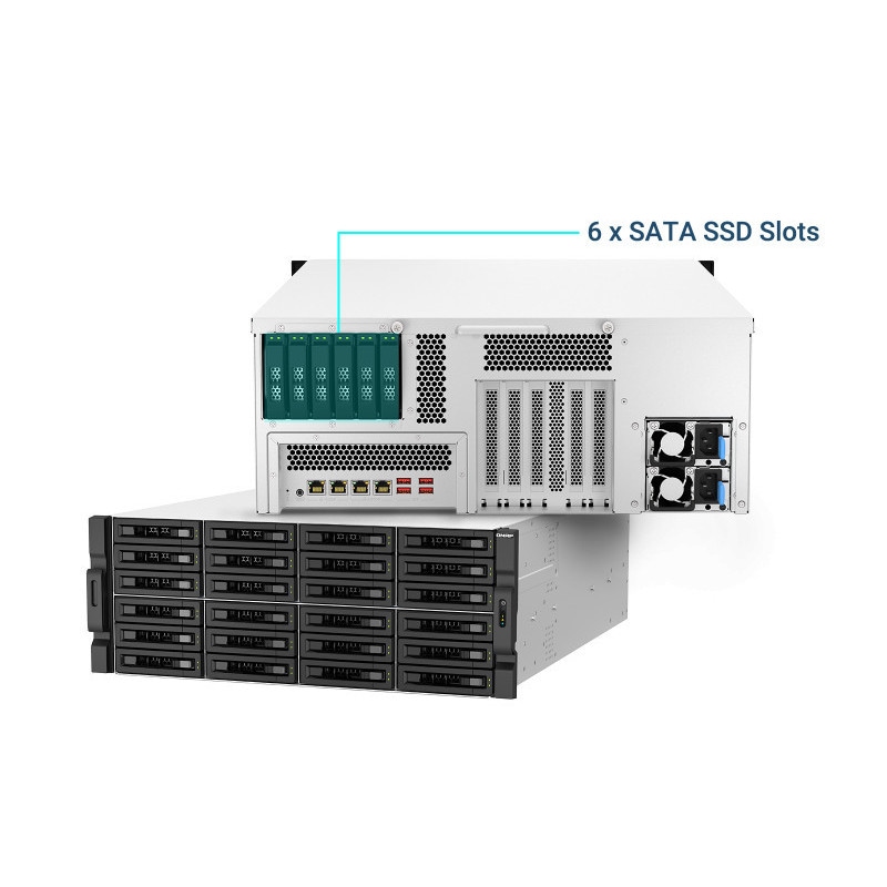 QNAP TS-h3087XU-RP-E2378-64GʡE2378-64G2432GB꡼x2QM2-2P-344AWDS100T1R0C2WDS500G1R0A2
