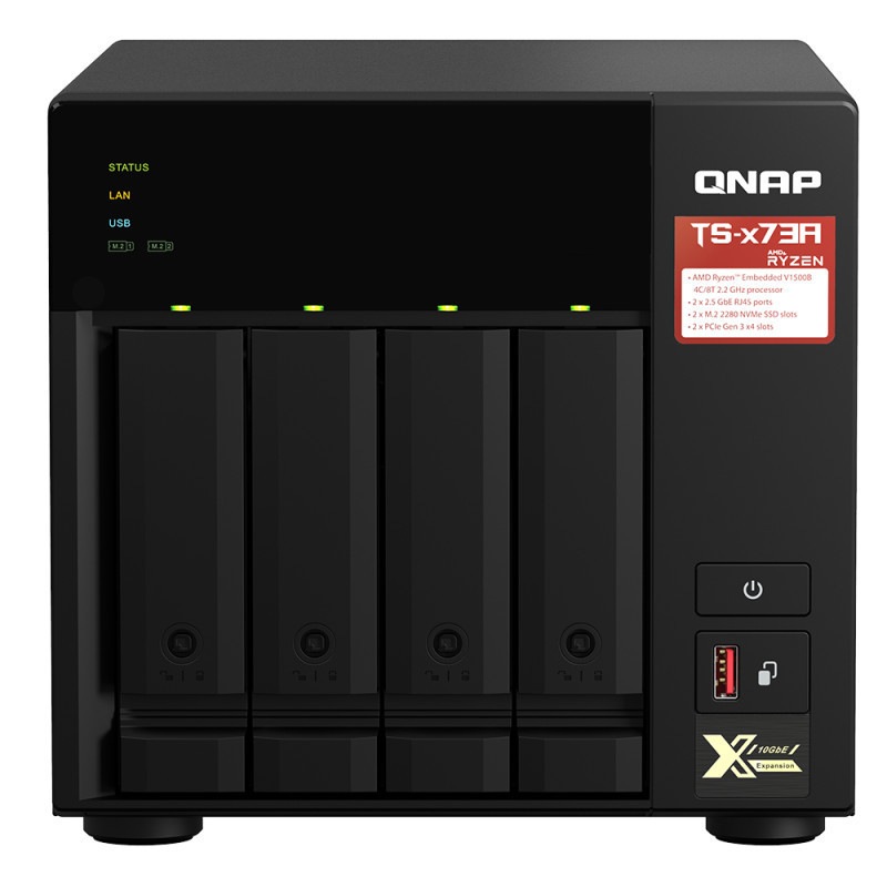QNAP TS-473A-8G������ WD80EFPXx2����RAID1����