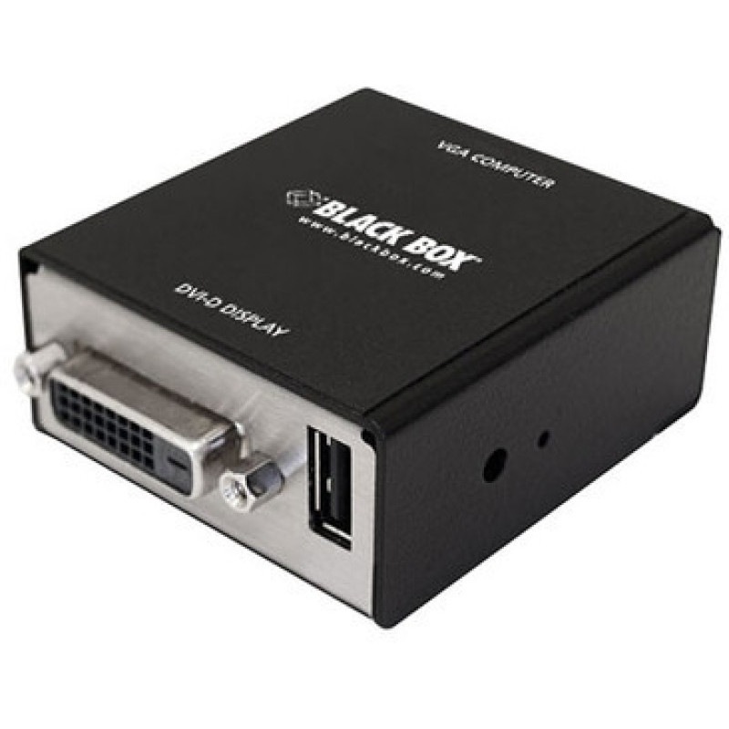 Black Box(�֥�å��ܥå���) VGA to DVI-D �ˎގÎގ����ݎʎގ����� USB���ż� 1920��1200�б� KVGA-DVID ����ȯ�����ʤΤ��ᡢ����ʸ��1-2���֤��ܰ¤˽в�