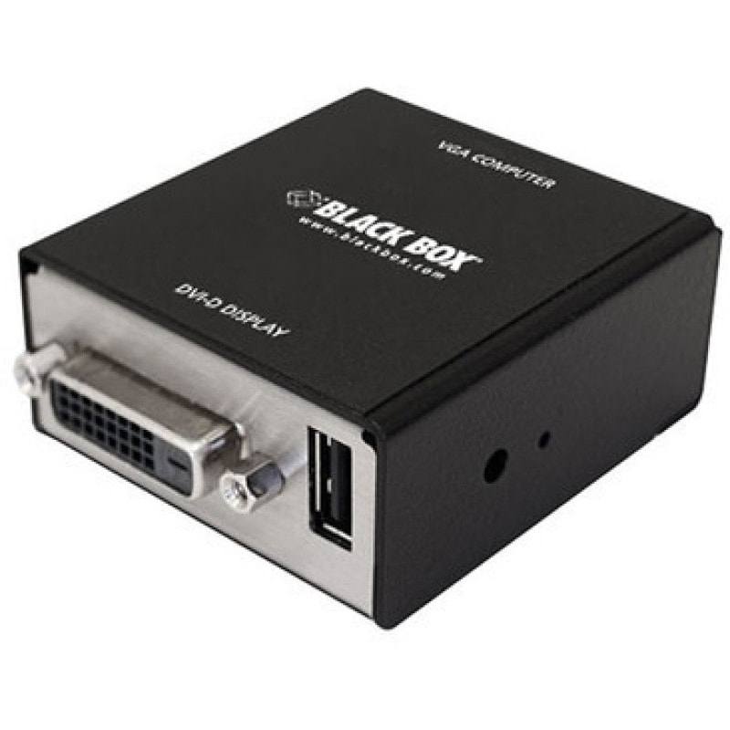 Black Box(�֥�å��ܥå���) VGA to DVI-D �ˎގÎގ����ݎʎގ����� USB���ż� 1920��1200�б� KVGA-DVID ����ȯ�����ʤΤ��ᡢ����ʸ��1-2���֤��ܰ¤˽в�