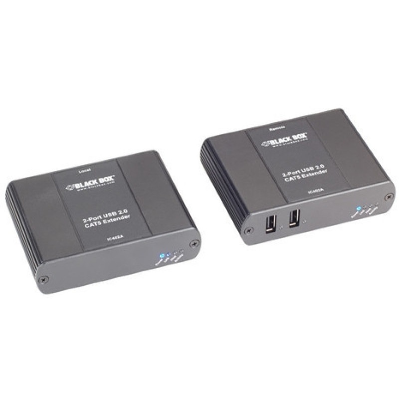 Black Box(�֥�å��ܥå���) USB2.0 CATx�������Îݎ��ގ� 2�Ύߎ��� ����100m�б� IC402A-R2 ����ȯ�����ʤΤ��ᡢ����ʸ��1-2���֤��ܰ¤˽в�