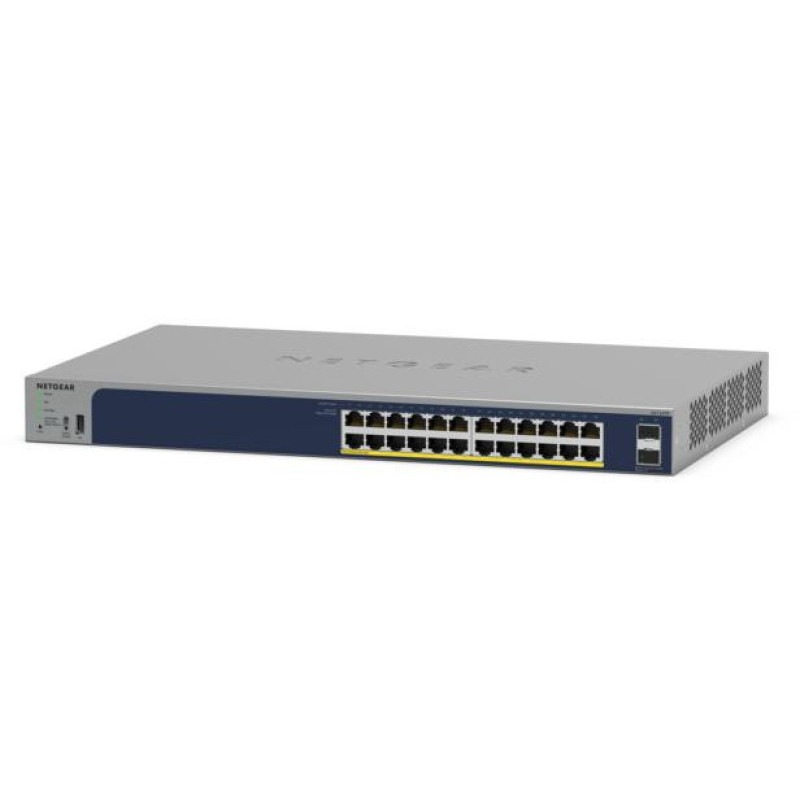 NETGEAR (�ͥåȥ���) PoE+�б� (190W) �����ӥå�24�ݡ��� ���ץ�����饦�ɥ��ޡ��ȥ����å� GS724TP-300JPS�ڤ����󤻡�