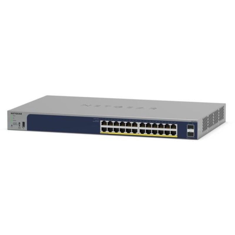 NETGEAR (�ͥåȥ���) PoE+�б� (190W) �����ӥå�24�ݡ��� ���ץ�����饦�ɥ��ޡ��ȥ����å� GS724TP-300JPS�ڤ����󤻡�
