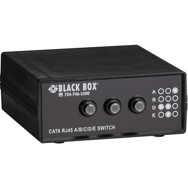 Black Box(�֥�å��ܥå���) 10G�б� CAT6 ABCDE�������� RJ-45 5�������� ̵�Ÿ� SW1032A ����ȯ�����ʤΤ��ᡢ����ʸ��1-2���֤��ܰ¤˽в�