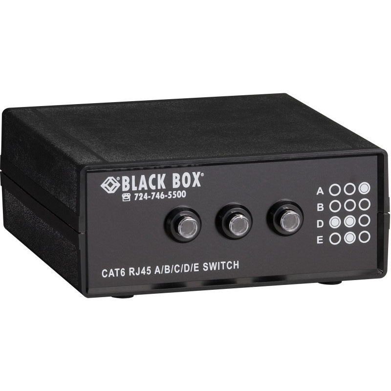 Black Box(�֥�å��ܥå���) 10G�б� CAT6 ABCDE�������� RJ-45 5�������� ̵�Ÿ� SW1032A ����ȯ�����ʤΤ��ᡢ����ʸ��1-2���֤��ܰ¤˽в�