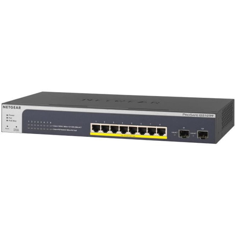 NETGEAR (�ͥåȥ���)PoE+�б� (190W) �����ӥå�8�ݡ��� ���ޡ��ȥ����å� GS510TPP-100AJS