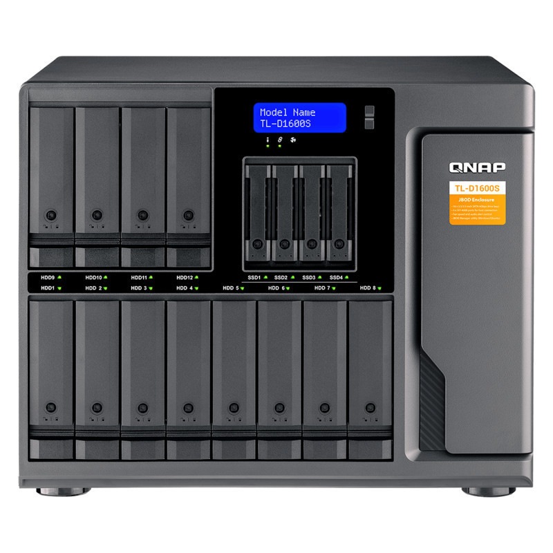 QNAP TL-D1600S 16�٥��ϥ��ѥե����ޥ󥹥����SATA 6Gbps���ȥ졼�����󥯥������㡼 (���ΤΤ�)