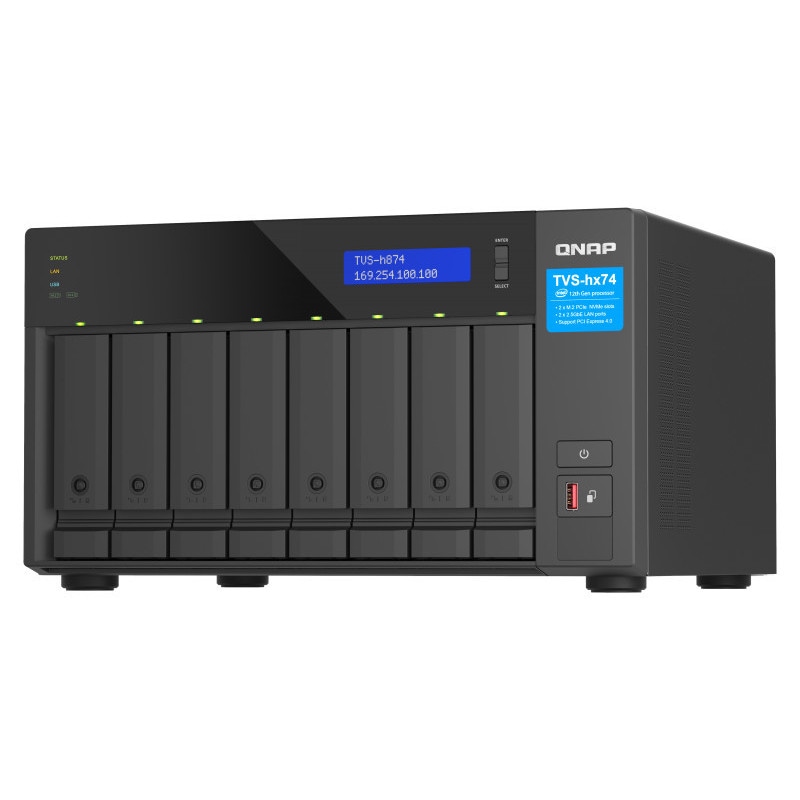 QNAP NAS TVS-h874-i5-32G/������ WDS200T2R0A��3/WD80EFPX��4 UPS:BR1200S-JP���ǥ�Х꡼5ǯ�ݼ顡�������Ͱ���Ŭ��