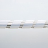 [CA-SP20W] ケーブルタイ (スパイラル) ホワイト 24mm/20mm|ケーブルアクセサリ|OAファニチャー・アクセサリ