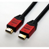 [HDM100-906RD] HORIC ハイスピードHDMIケーブル 10m イーサネット対応 レッド|AVケーブル関連|AV機器