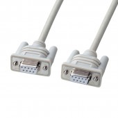 [KR-ECLK3] エコRS-232Cクロスケーブル 3m  RoHS|ケーブル(OAファニチャー・アクセサリ)|OAファニチャー・アクセサリ