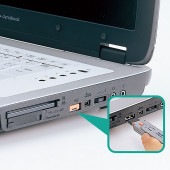 [SL-46-D] USBコネクタ取付けセキュリティ（オレンジ）|セキュリティ・耐震グッズ|OAファニチャー・アクセサリ