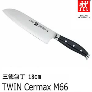 30867-180] 三徳包丁 刃渡り:18cm ツインセルマックス/TWIN Cermax M66 