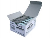 [XR-12WE-5P-E] 12mm 5本入 白に黒文字 スタンダードテープ|ラベルライター|文具・オフィス機器