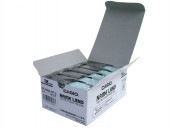 [XR-18WE-5P-E] 18mm 5本入 白に黒文字 スタンダードテープ|ラベルライター|文具・オフィス機器