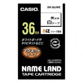 [XR-36JWE] マグネットテ-プ 36mm 白に黒文字|ラベルライター|文具・オフィス機器