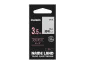 [XR-3X] 透明テープ 3.5mm 黒文字|ラベルライター|文具・オフィス機器