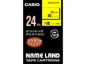 [XR-24JYW] マグネットテ-プ 24mm 黄に黒文字|ラベルライター|文具・オフィス機器