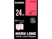 [XR-24RD] ２４ミリテープ　赤に黒文字|ラベルライター|文具・オフィス機器