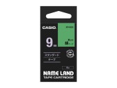 [XR-9GN] ９ミリテープ　緑に黒文字|ラベルライター|文具・オフィス機器