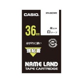 [XR-36GWE] 強粘着テープ 36mm 白に黒文字|ラベルライター|文具・オフィス機器