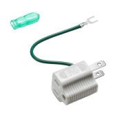 [TAP-AD8GY] 3P→2P変換アダプタ(グレー)|電源関連(OAファニチャー・アクセサリ)|OAファニチャー・アクセサリ