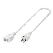 [TAP-EX21005] 電源延長コード(2P・0.5m)|ケーブル(OAファニチャー・アクセサリ)|OAファニチャー・アクセサリ