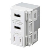 [TAP-KJUSB2AC1W] AC�դ����USB�����ѥ��󥻥�� (�ۥ磻��)