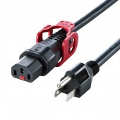 [APW15515C13LP10] 抜け防止ロック式電源コード ロックプラス(1m)|ケーブル(OAファニチャー・アクセサリ)|OAファニチャー・アクセサリ
