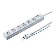 [TAP-SH3625MG] �ۥ����ɻߥ���å������ޥ��ͥåȡ����ť����դ�2P�����󥰥ץ饰�����Ÿ����å�(3P��6�ĸ���2.5m���ۥ磻��)